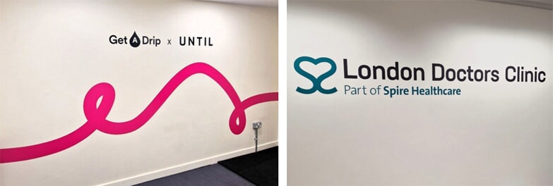 Wall graphics and lettering